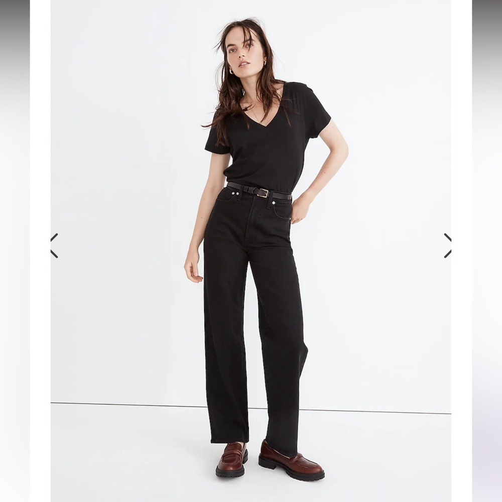 The Petite Perfect Vintage Wide-Leg Jean in Belmere Wash, 28 Petite